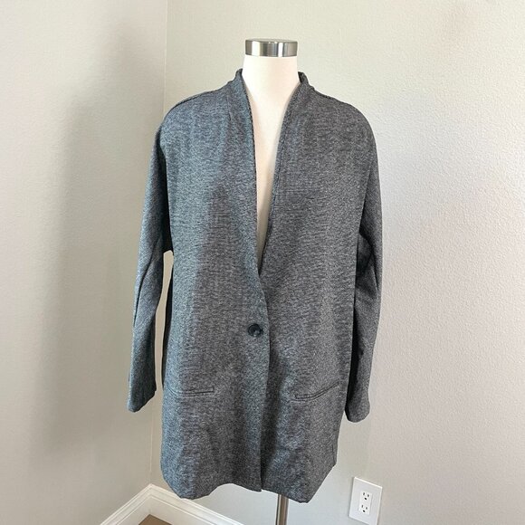 Banana Republic Jackets & Blazers - NEW $120 Banana Republic Womens XL Collarless One Button Blazer Stretch Jacket